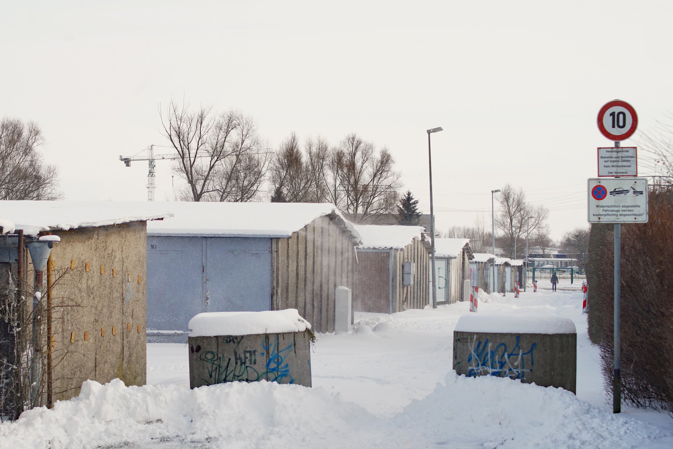 Ansicht Garagen Winter